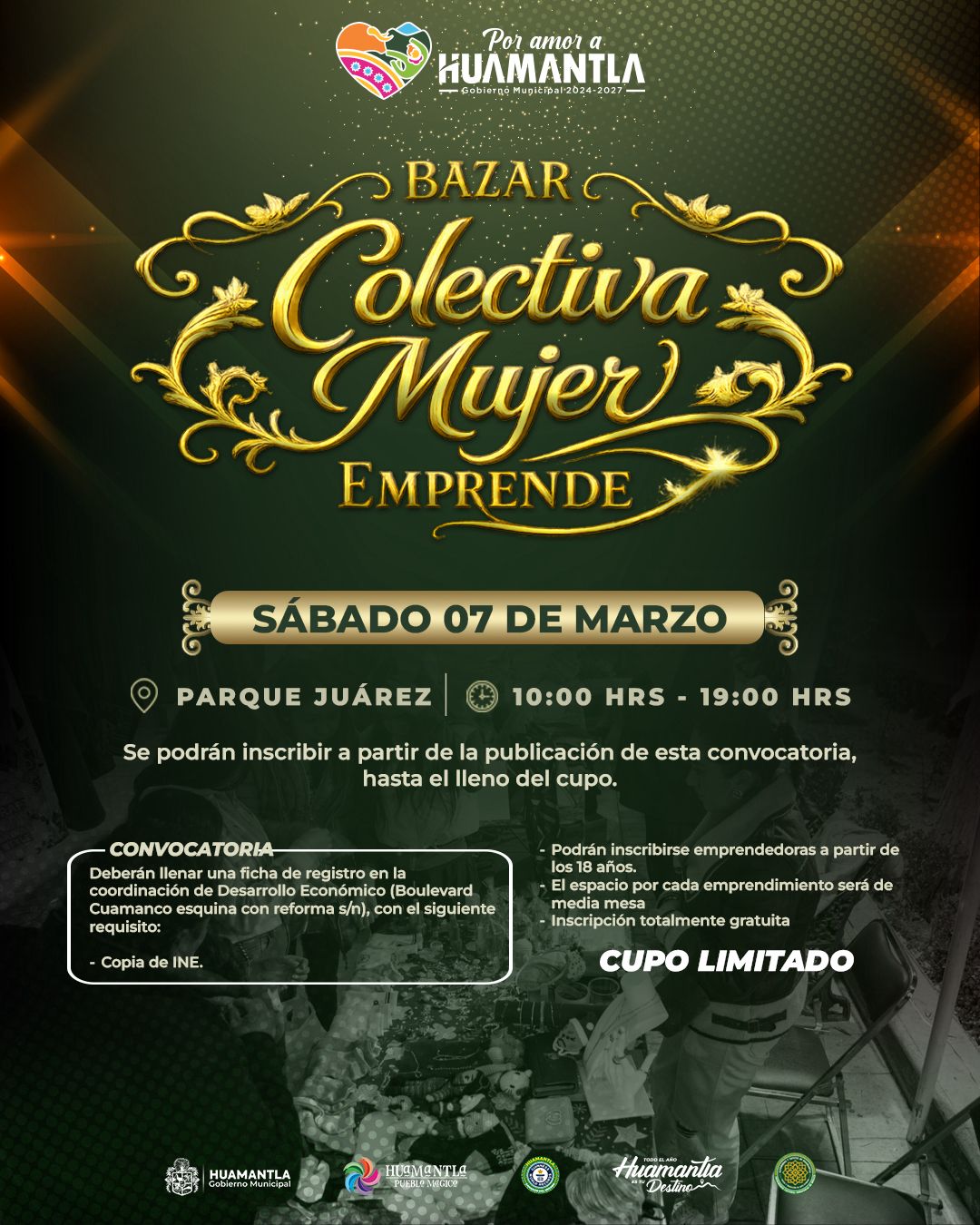 Convocan a participar en el bazar 'Colectiva Mujer Emprende'